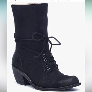 Latigo Portland Women's Black Lace-Up Boots Suede 6.5